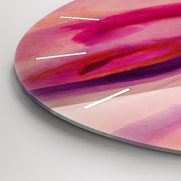 Reloj de cristal redondo Pintura Mujeres