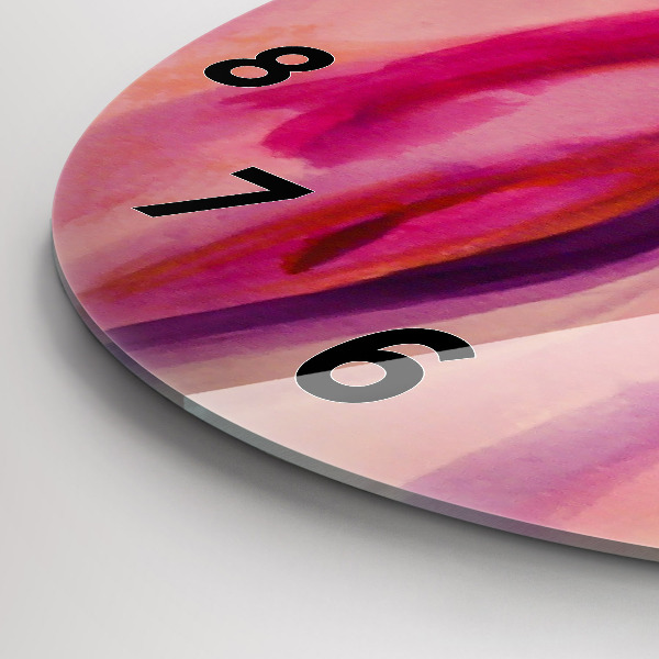 Reloj de cristal redondo Pintura Mujeres