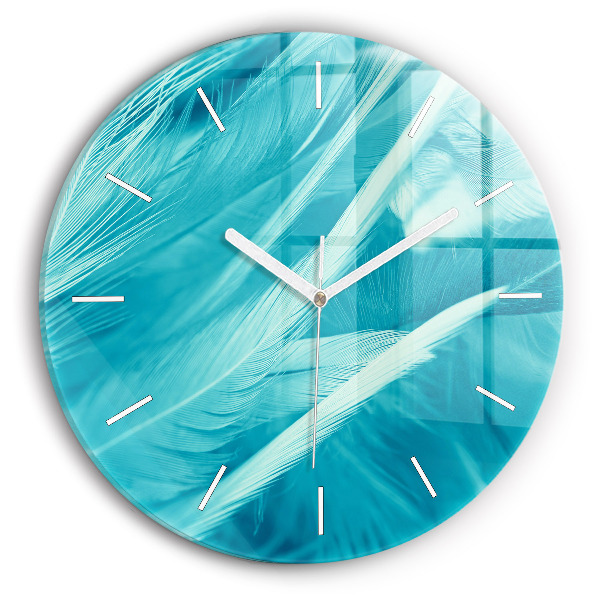 Reloj de pared redondo Verde turquesa vintage