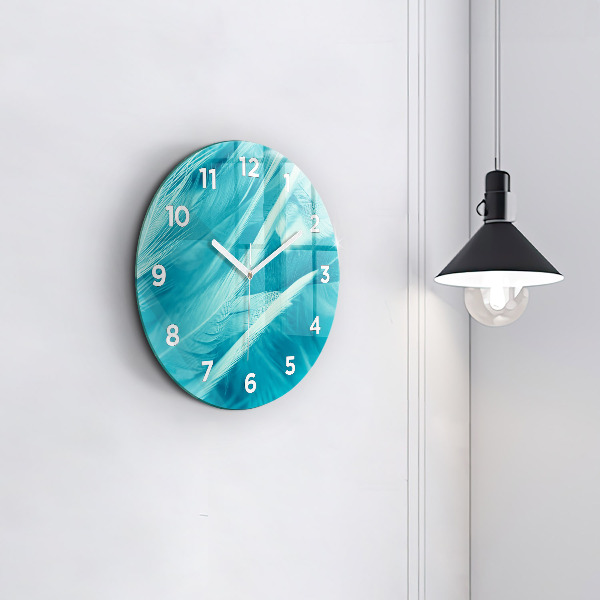 Reloj de pared redondo Verde turquesa vintage