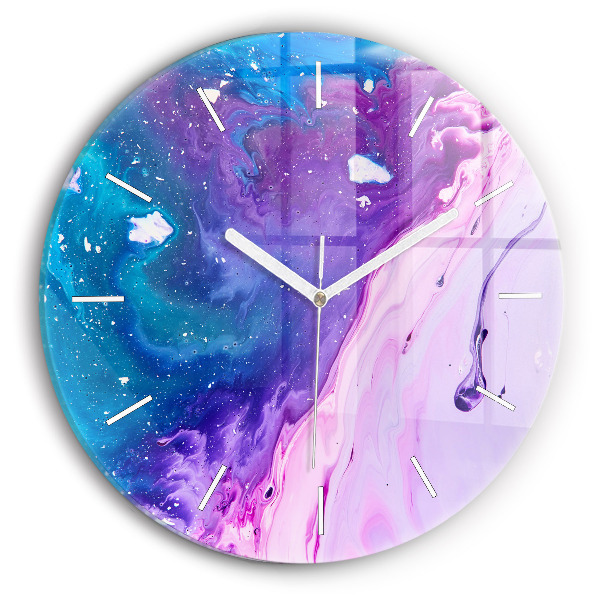 Reloj redondo pared Fondo colorido