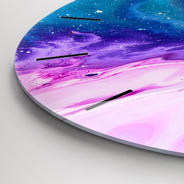 Reloj redondo pared Fondo colorido