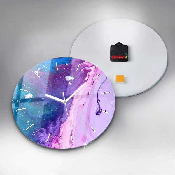 Reloj redondo pared Fondo colorido