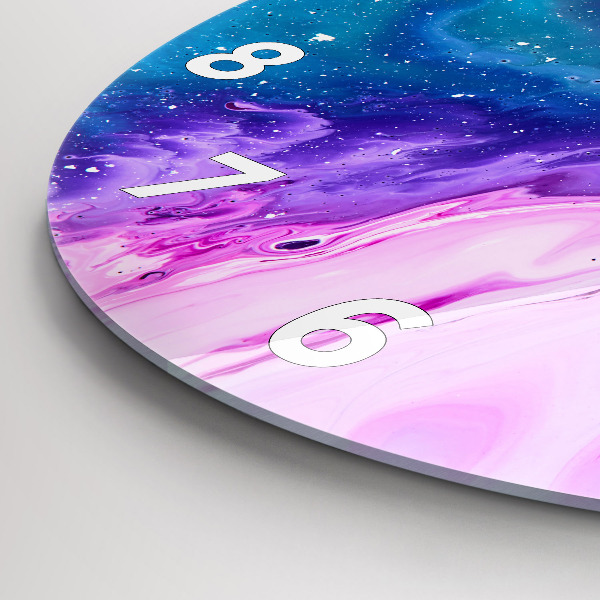 Reloj redondo pared Fondo colorido