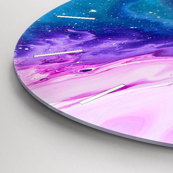 Reloj redondo pared Fondo colorido