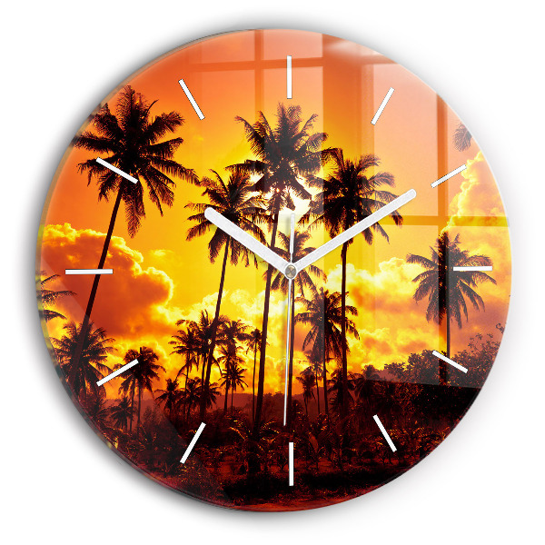 Reloj de cristal redondo Tailandia Playa de Klong Prao