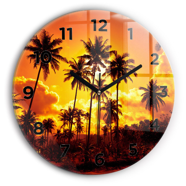 Reloj de cristal redondo Tailandia Playa de Klong Prao