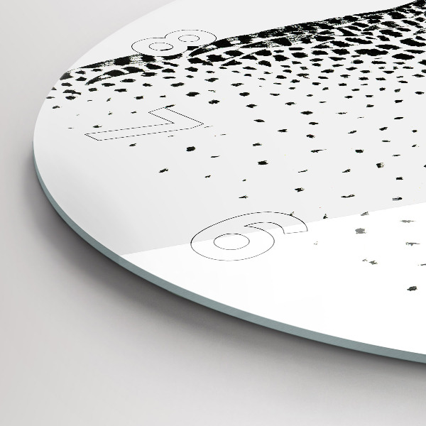 Reloj redondo pared Búho dibujado con gafas