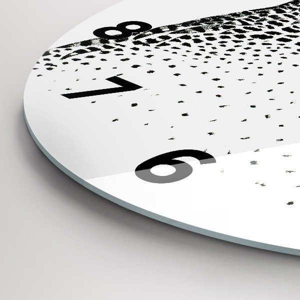 Reloj redondo pared Búho dibujado con gafas