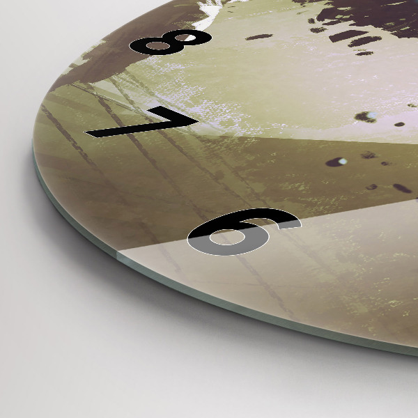 Reloj redondo pared Lucha entre robot y samurai