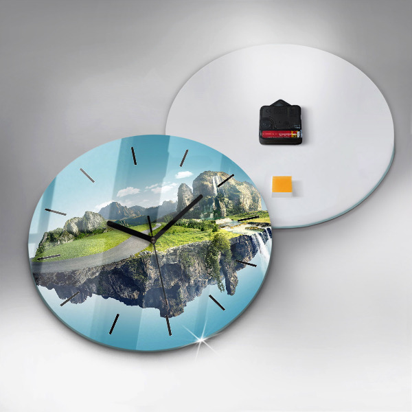 Reloj redondo pared Isla voladora