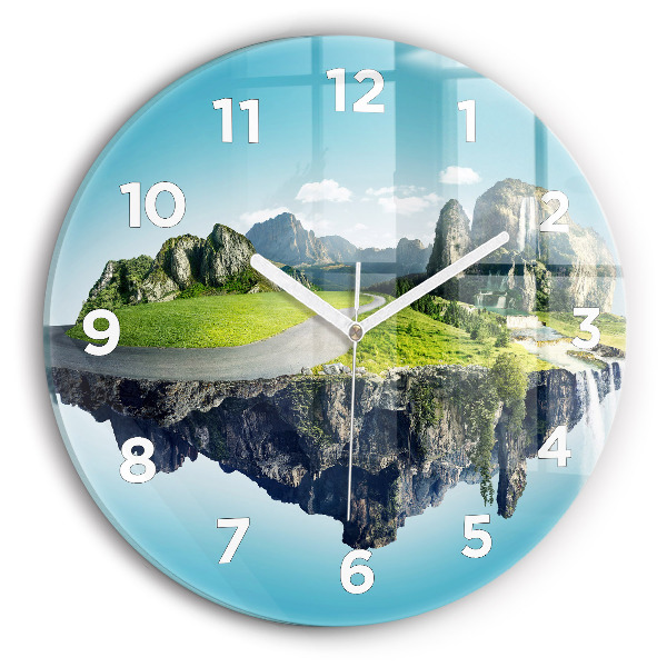 Reloj redondo pared Isla voladora