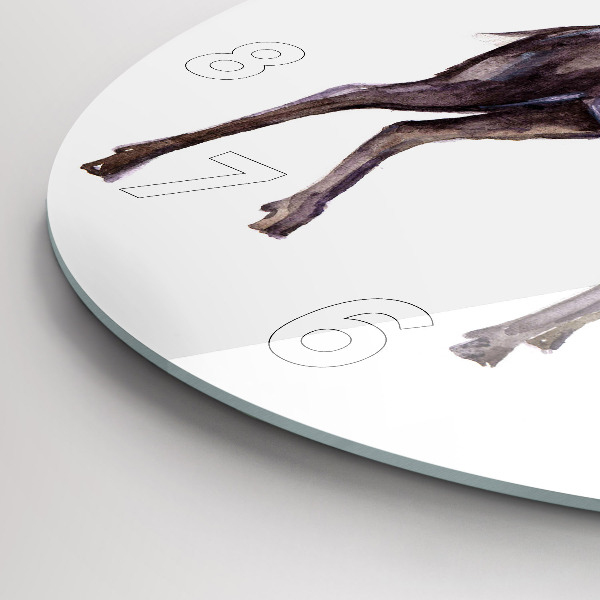 Reloj de pared redondo Ciervo rey de la naturaleza