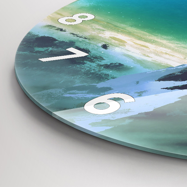 Reloj de cristal redondo Hombre en la luna