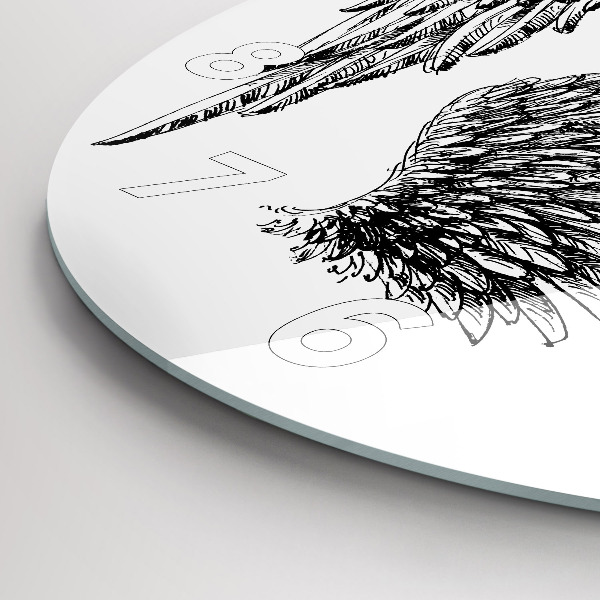 Reloj de pared redondo Alas de ángel