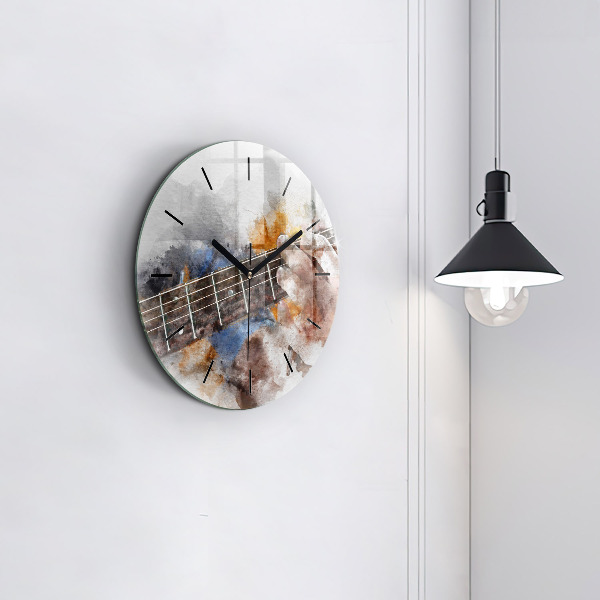 Reloj de pared redondo Guitarra
