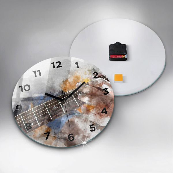 Reloj de pared redondo Guitarra