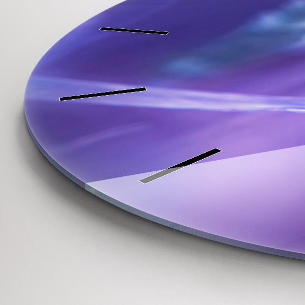 Reloj de pared redondo Mariposa sobre hierba