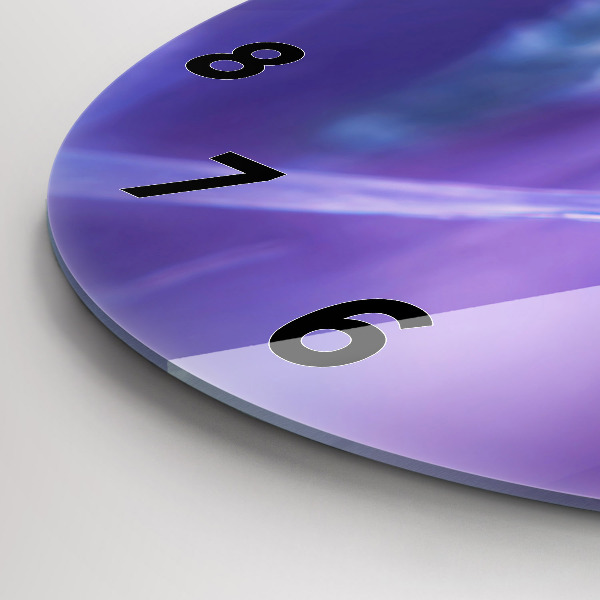 Reloj de pared redondo Mariposa sobre hierba