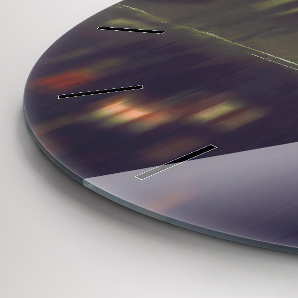 Reloj redondo pared Gente con paraguas