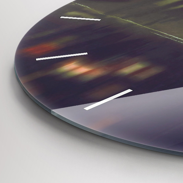 Reloj redondo pared Gente con paraguas