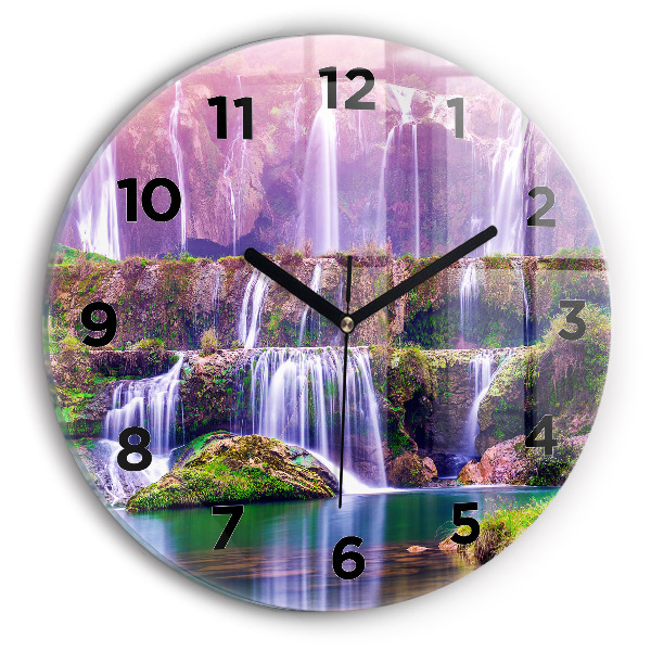 Reloj de cristal redondo Cascada Jiulong China