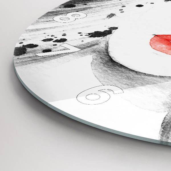 Reloj de pared redondo Mujer con sombrero