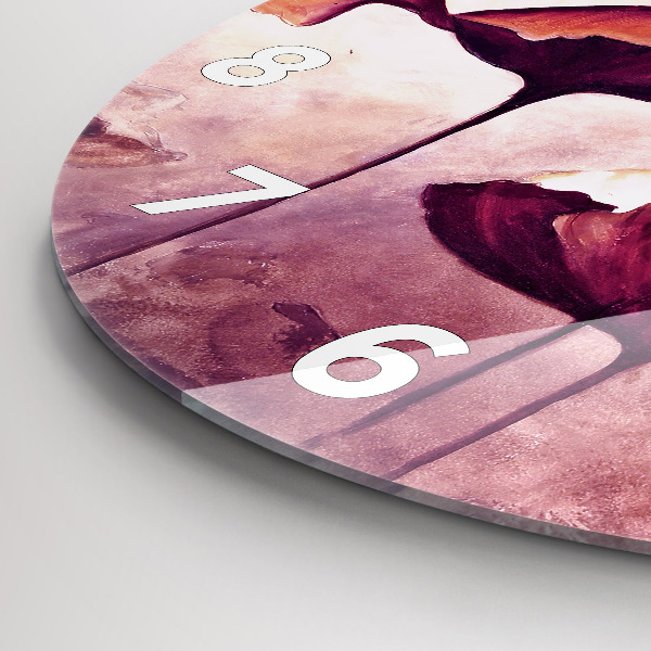 Reloj redondo pared Flores Amapola en flor