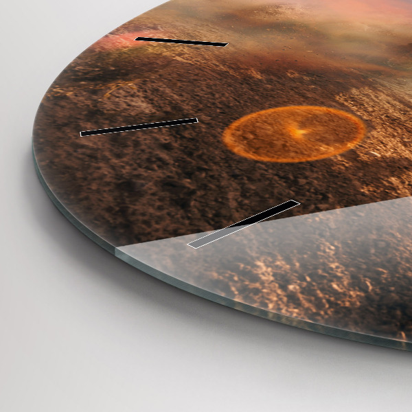 Reloj redondo pared Hombre en moto