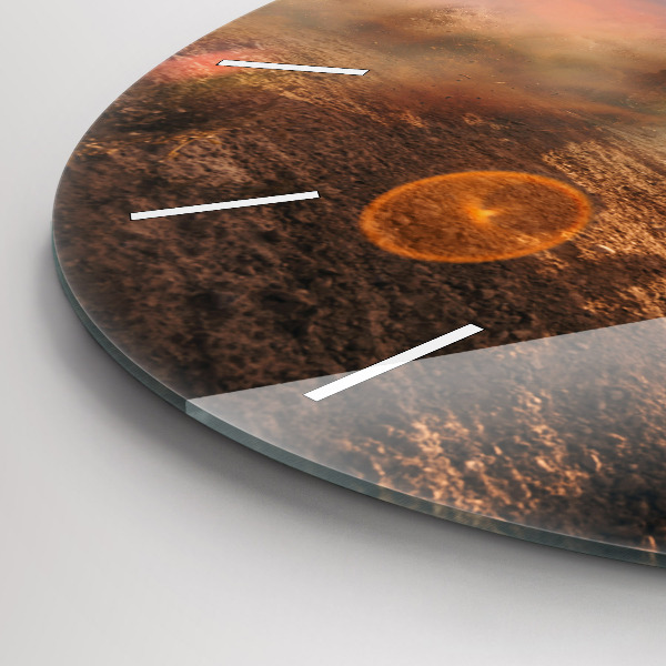 Reloj redondo pared Hombre en moto