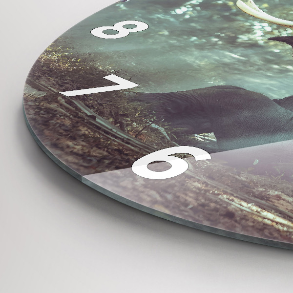 Reloj redondo pared Niño leyendo un libro