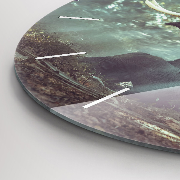 Reloj redondo pared Niño leyendo un libro