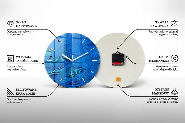 Reloj redondo pared Pintura impresionista