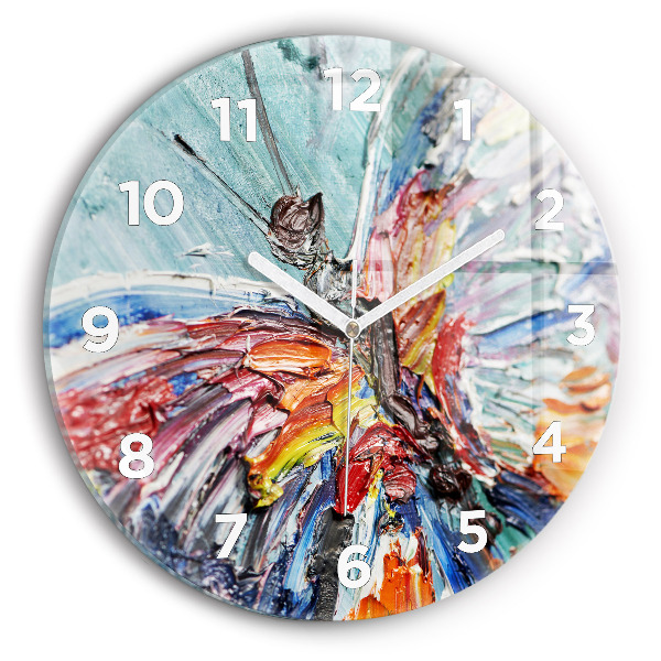 Reloj de cristal redondo Fragmento de óleo