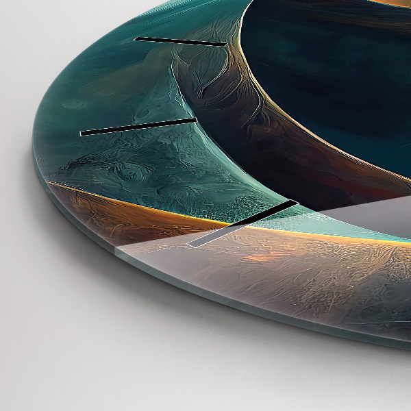 Reloj de pared redondo Fondo de cascada