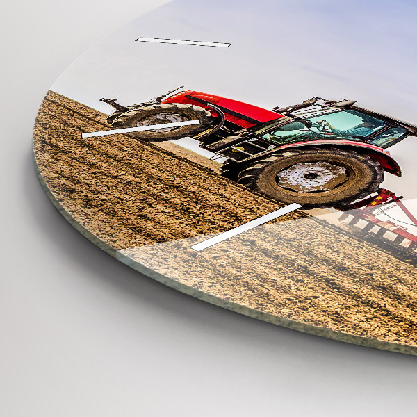 Reloj de pared redondo Granjero en tractor