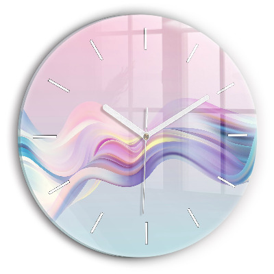 Reloj de pared redondo Abstracto pastel de olas