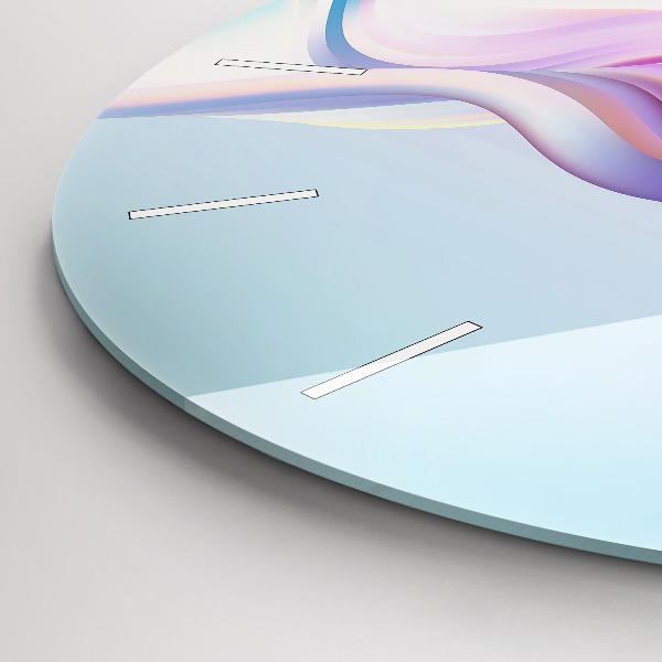 Reloj de pared redondo Abstracto pastel de olas