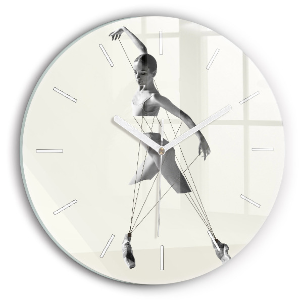 Reloj de pared redondo Mujer bailarina abstracta