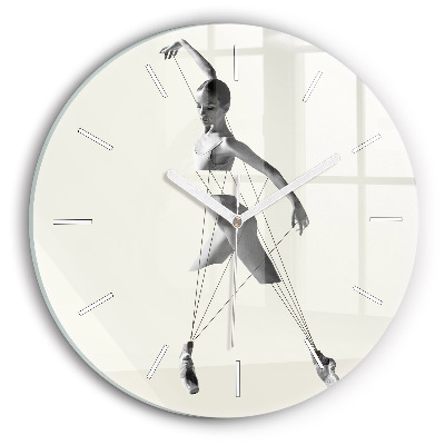 Reloj de pared redondo Mujer bailarina abstracta
