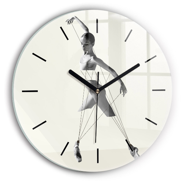 Reloj de pared redondo Mujer bailarina abstracta
