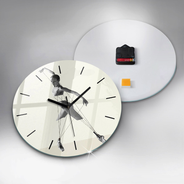 Reloj de pared redondo Mujer bailarina abstracta
