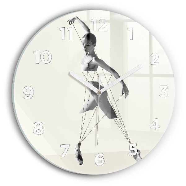 Reloj de pared redondo Mujer bailarina abstracta