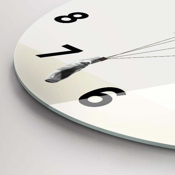 Reloj de pared redondo Mujer bailarina abstracta