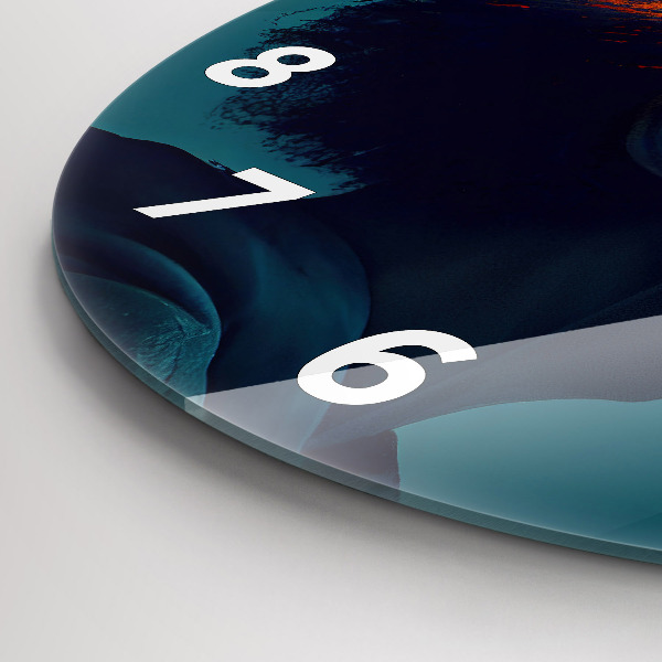 Reloj de pared redondo Mundo virtual futurista