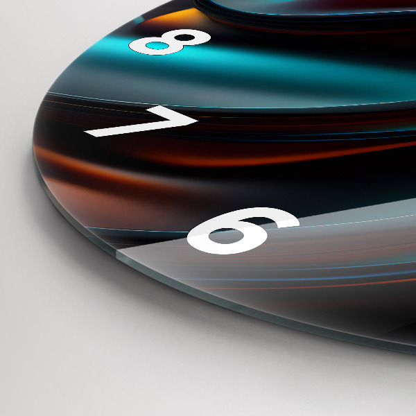 Reloj de pared redondo Ola futurista