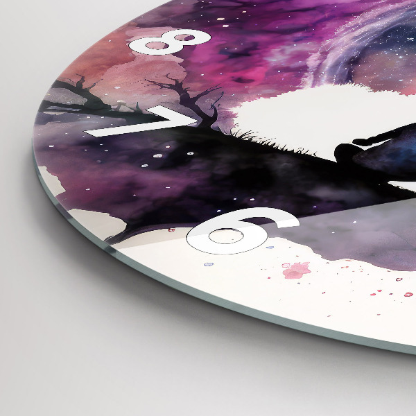 Reloj de pared redondo Meditación de estilo de vida