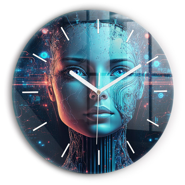 Reloj redondo pared Inteligencia artificial