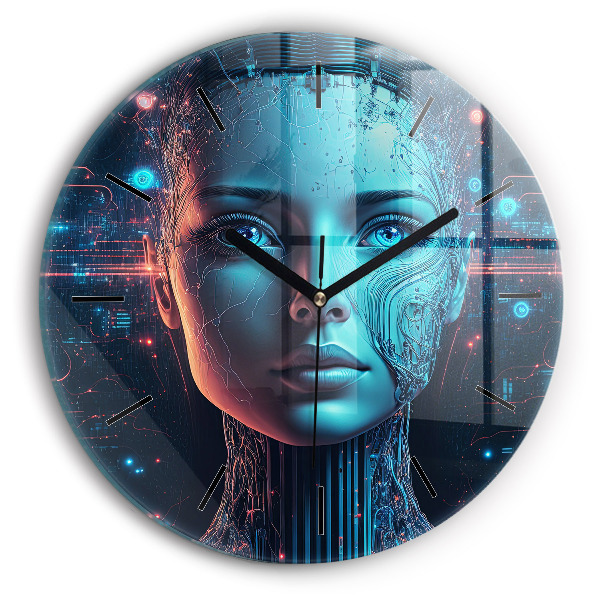 Reloj redondo pared Inteligencia artificial