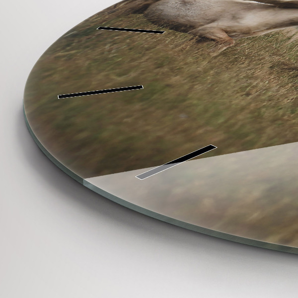 Reloj de pared redondo Caballos al galope